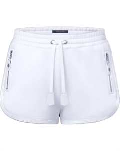 Шорты для бега с кожаными деталями, белый Louis vuitton