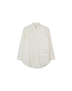 Y 3 карманная поплиновая рубашка с детализацией, белый Y-3