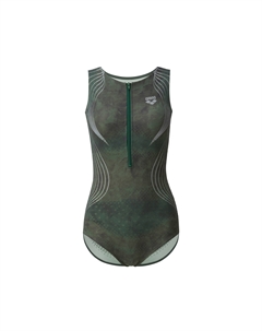 Купальник слитный One piece, зеленый Arena