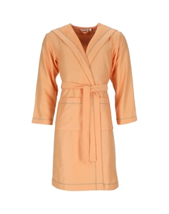 Унисекс халат Modern Life, идеально для сауны и спа, гостиничный халат, утренний халат 1 шт., разноцветные декоративные швы, оранжевый Esprit