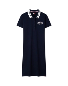 Женское платье с коротким рукавом, синий Tommy hilfiger