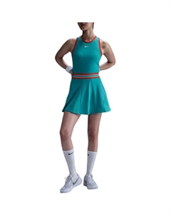 Женское теннисное платье Court Slam Dri FIT, зеленый Nike