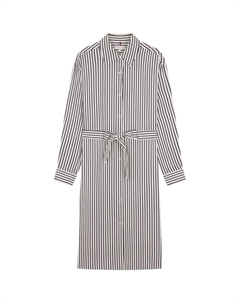 Женское платье с длинными рукавами, белый Tommy hilfiger