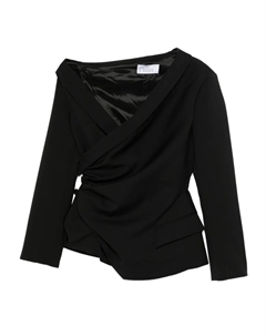 Драпированная куртка асимметричного кроя, черный Giuseppe di morabito