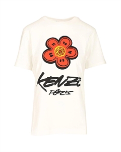 Футболка с принтом логотипа, белый Kenzo