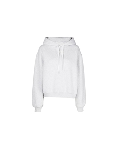 Худи с принтом T By Logo и шнурком, серый Alexander wang