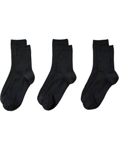 Женские носки до середины икры 3 пары черные Uniqlo