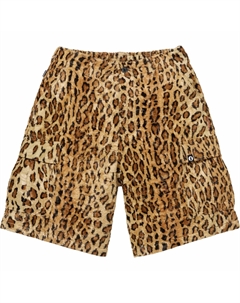 Хорошие шорты карго из дробленого вельвета, леопард Supreme
