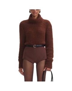 Свитер Self portrait женский темно-коричневый Self-portrait