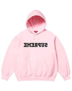 Обратная толстовка с капюшоном SS25, светло-розовый Supreme