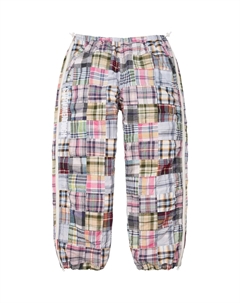 Тренировочные брюки Goodenough X с мадрасским принтом и молнией, мультиколор Supreme