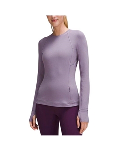 Футболка с рукавом реглан женская, серо-фиолетовый Lululemon