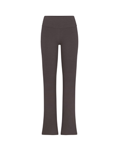 Хлопковые джерси брюки с отворотом Casual Pants Women's IRON/Iron Gray, серый Skims