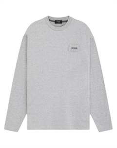 Футболка с рукавом дроп-шиплер унисекс серая, серый We11done