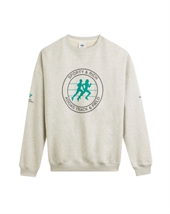 Свитшот Adidas X Sporty & Rich Logo, серый Adidas originals