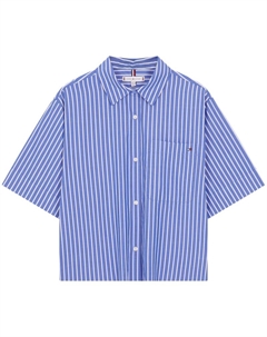 Рубашка с коротким рукавом и карманом, белый Tommy hilfiger