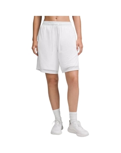 Свободные сетчатые тренировочные шорты 8" повседневные шорты women's, белый Lululemon