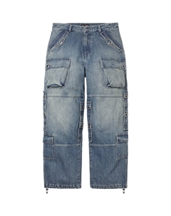 Джинсовые утилитарные джинсы Y's By Yohji Yamamoto, FW25 WEEK3, унисекс, синий Supreme