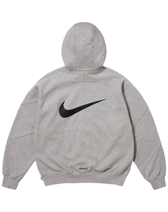 Толстовка Nike с капюшоном на молнии, серый/серый Supreme