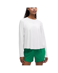 Рубашка Cross BackLong Sleeve Shirt Women's, белый Lululemon