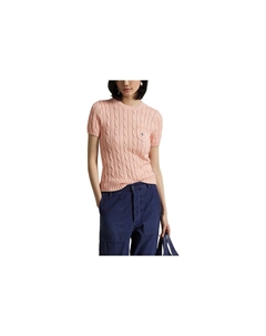 SS25 Вязаный свитер женский светло-розовый Polo ralph lauren