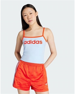 Майка в ярко-синем цвете Adidas originals