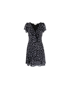 Женское черное платье с коротким рукавом Michael kors