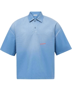 Поло с большим логотипом, светло-голубой Jw anderson