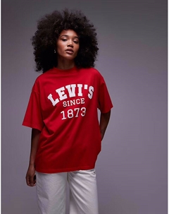 Футболка с логотипом колледжа красного цвета Levi's®