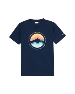 Футболка унисекс темно-синяя Columbia