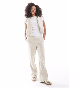 Широкие брюки-джоггеры, бежевый Vero moda