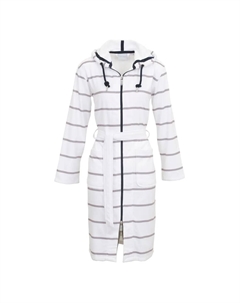 Женский банный халат 560410 1 шт., белый/платиновый Carl ross