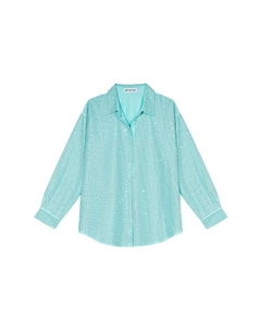 Рубашка Self portrait Женская Mint Green Self-portrait