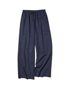 Женские повседневные брюки темно-синего цвета Uniqlo