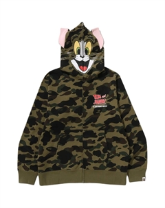 Bape 1st Camo худи с молнией, зеленый A bathing ape®