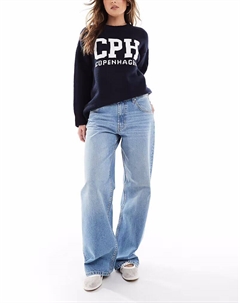 Джинсы-мешковатые с низкой талией светло-коричневого цвета Asos design