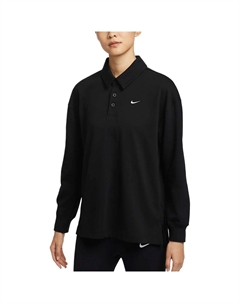 Long sleeve Polo Shirt, черно-белый Nike