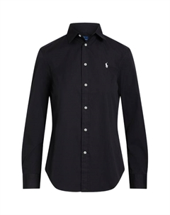 Женская черная рубашка Polo ralph lauren