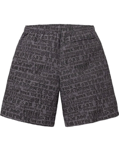 Джерси джаккардовые шорты, черный Supreme