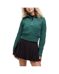 Кабельный оверсайз полу-зип свитер женский Lululemon