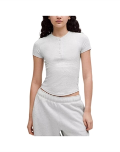 Футболка женская серая белая Lululemon