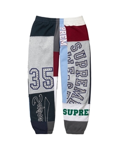 Патчворк спортивные штаны SS25, синий/темно-синий Supreme
