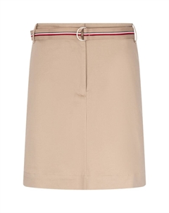 Повседневная короткая юбка женская, хаки Tommy hilfiger