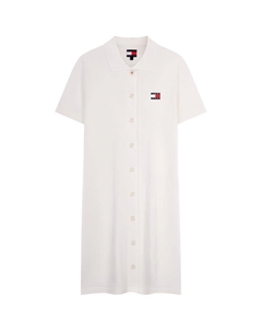 Женское платье с коротким рукавом, белый Tommy hilfiger