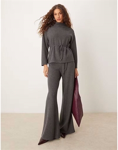 Широкие брюки, супермягкие, серого цвета Asos design