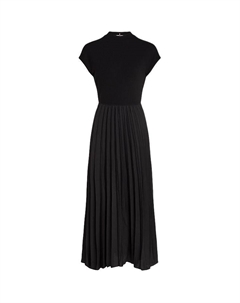 Женское черное платье с коротким рукавом Tommy hilfiger