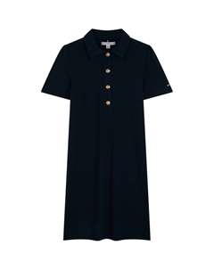Женское платье с коротким рукавом, синий Tommy hilfiger
