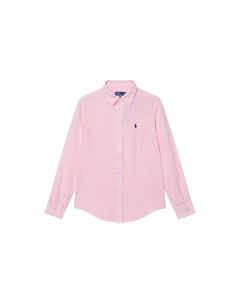 Льняная рубашка, розовый Polo ralph lauren