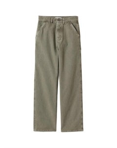 Окрашенные габардиновые брюки 'Olive Green' Miu miu