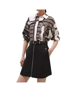 HERMES Рубашка FW24 Women's White Crayon Hermès